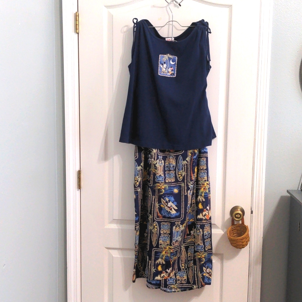 Disney Polynesian Style Tank & Skirt